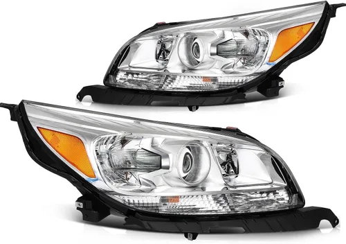 Miniatura 53 de Conjunto de faros delanteros para Chevy Avalanche 1500 2003-2006 para Avalanche 2500 03-06 para 1500 Classic 2007 carcasa negra reflector ámbar