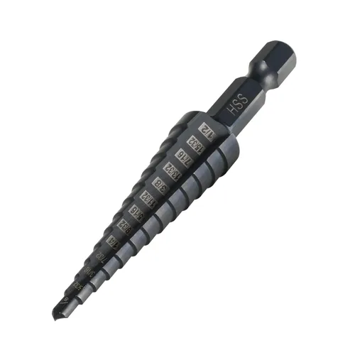 Miniatura 7 de HSS 7/8-1-3/8 Brocas de acero de alta velocidad, doble flauta grande Unibit para perforación de agujeros en hierro, cobre, aluminio, madera, plástico