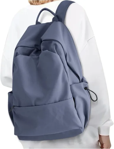 Miniatura 10 de Mochila Escolar Mochila de Día Casual Negra Bolso para Libros, A-Negro, Grande