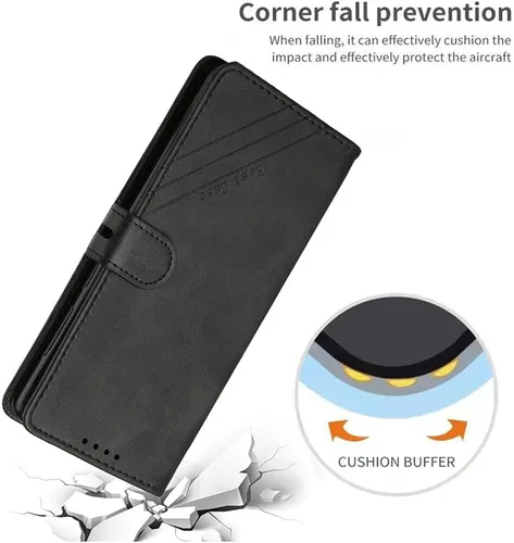 Miniatura 4 de GYHOYA Funda para Xiaomi Poco X5 Pro 5G Wallet Case, Xiaomi Poco X5 Pro 5G Funda de cuero Flip Folio con tarjeteros Kickstand Característica Negro