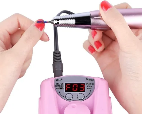 Miniatura 5 de Lima eléctrica para arte de uñas, 30000 RPM, máquina de pedicura, pulidora de uñas para uñas acrílicas, diseño para uso en el hogar