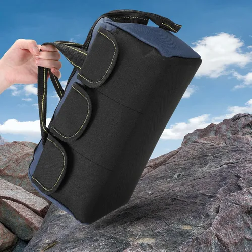 Miniatura 5 de Bolsa de herramientas de 4 piezas con base moldeada resistente al agua, múltiples bolsillos, bolsa de herramientas de boca ancha, organizador
