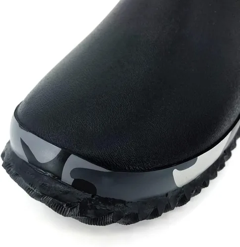 Miniatura 7 de SYLPHID Zapatos de jardín para hombre, zapatos de lluvia impermeables de neopreno para campamento, cuidado del césped, jardinería y trabajo