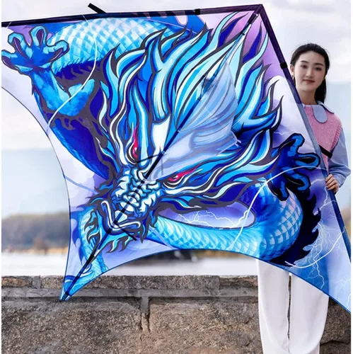 Miniatura 2 de Kites - Cometa gigante de playa para adultos, muy fácil de volar, adecuada para niños y adultos, para la playa/fiesta de kite/campo/parque