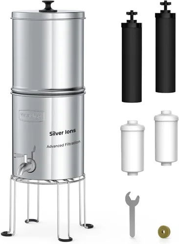Miniatura 10 de Waterdrop Mejora Certificado NSF/ANSI 372 Filtro de Agua con Iones de Plata Añadidos, Reemplazo para Filtros Negros Berkey® BB9-2®, Sistema