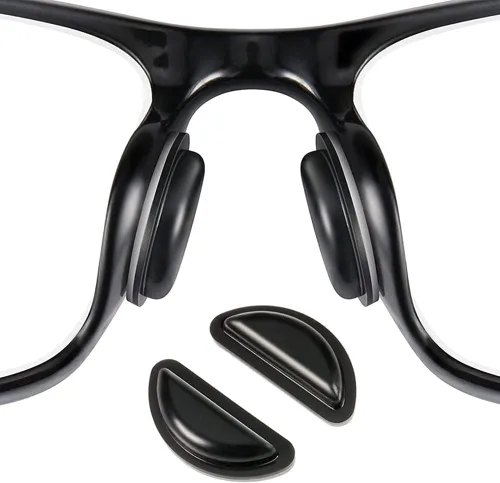 Miniatura 7 de BEHLINE - Almohadillas para la nariz para anteojos, adhesivo antideslizante, pieza de nariz, de silicona suave, fuerte y pegajosa, almohadillas