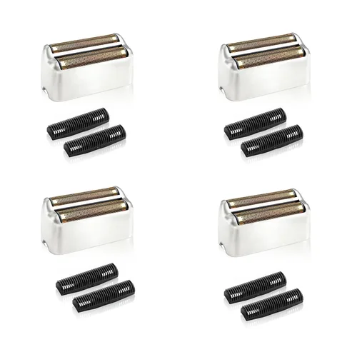Miniatura 7 de Paquete de 2 láminas de repuesto para afeitadora y cortadores compatibles con BaBylissPRO Double FXFS2 de repuesto de lámina de metal para Azul