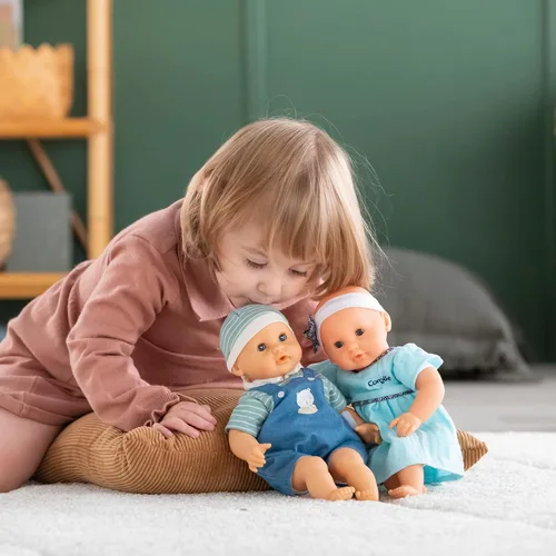 Miniatura 12 de Corolle Bébé Calin Maud - Muñeca bebé niño suave de 12" con aroma a vainilla, atuendo azul y ojos para dormir para niñas de 18 meses en adelante