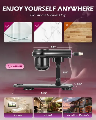 Miniatura 6 de SENSUA Máquina sexual automática, máquina de consolador de empuje con 6 accesorios y control remoto para mujeres, hombres, parejas, juguetes