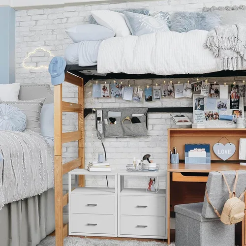 Miniatura 6 de BOLUO Cajones de armario blancos con estante abierto para organizadores de armario y almacenamiento de dormitorio, dormitorio, moderno, grande