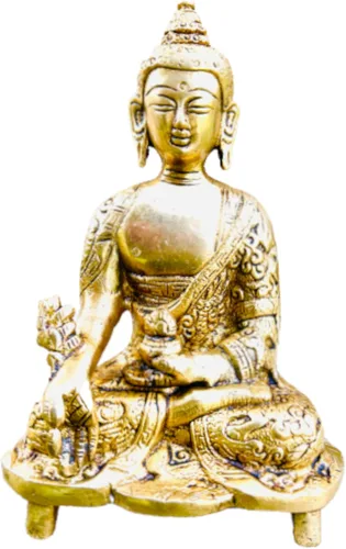 Estatua de Buda de latón medicina sanadora Señor Buda estatuas para el hogar, templo, oficina, decorativo, hecho a mano, en Nepal, popular en la