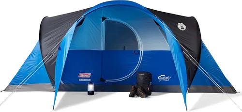 Miniatura 9 de Carpa de camping Coleman Montana, tienda de 6/8 personas para la familia con sobretecho incluido, bolsa de transporte y amplio interior, se adapta a