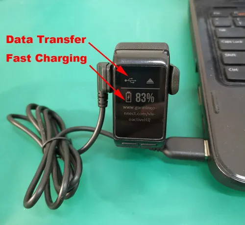 Miniatura 2 de Cable de 3.93 pies de longitud compatible con Garmin Vivoactive HR Charger, cable de datos síncronos de carga de repuesto compatible con Vivoactive