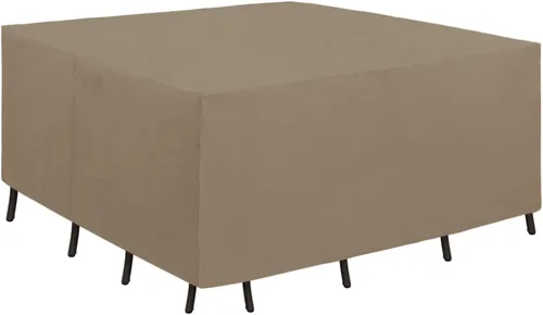 Miniatura 11 de Easy-Going Funda resistente 600D para muebles de patio, juego de mesa y silla rectangular al aire libre, funda impermeable para exteriores