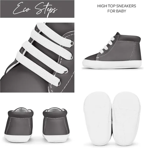 Miniatura 2 de JuJuBe - Zapatos de bebé de silicona para bebés, cuero vegano, Eco Steps Sneaks