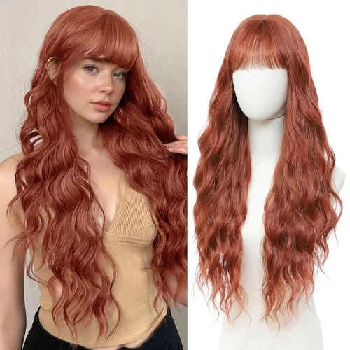 Miniatura 21 de Peluca larga rubia 613 para cosplay, peluca sintética de 28 pulgadas, parte media, regalos realistas, pelucas de fiesta para mujeres, uso diario