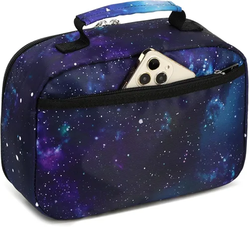 Miniatura 8 de LEDAOU Lonchera para Niños Bolsa de Almuerzo Aislada Niños Niñas Pequeños Lonchera Reutilizable para Escuela Picnic Senderismo Azul
