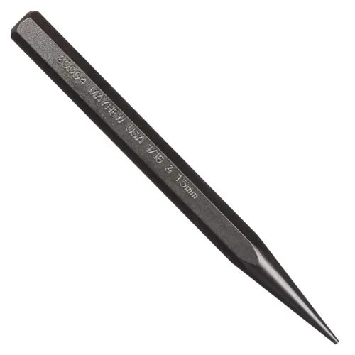 Miniatura 2 de Mayhew Tools 70003 Punzón sólido, 1/4", acabado de granallado
