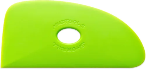Miniatura 5 de Mudtools Costilla Polimérica Azul Tamaño 4 Firme - Triple Radio - Cerámica, Cerámica, Arcilla - B4 Azul - Firme (B4)