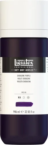 Miniatura 82 de Liquitex Professional Soft Body - Pintura acrílica, botella de 2 onzas (59 ml), blanco titanio Titanio Blanco