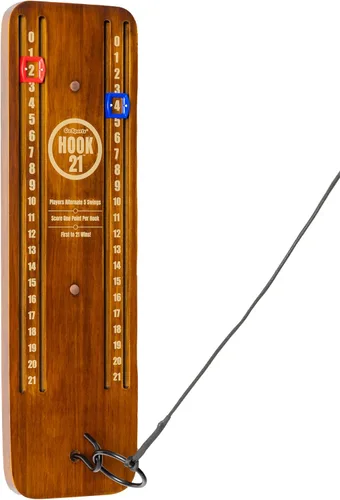 Miniatura 9 de GoSports Hook 21 Juego de Anillo Colgante de Techo - Elige Tu Color - Juega en Interiores o Exteriores Gris