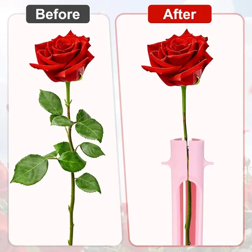 Miniatura 5 de M METERXITY Paquete de 1 herramienta peladora de espinas de rosas, pelador de espinas de hojas de tallo de rosa de metal para ramos, ramas