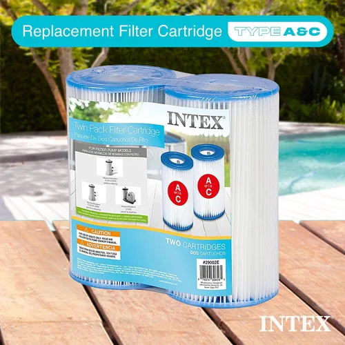 Miniatura 3 de Intex 29002E Cartucho de Filtro para Piscina Tipo A para Bombas de Filtro – Fácil de Limpiar – Papel Dacron – Filtración Eficiente – Paquete de Dos