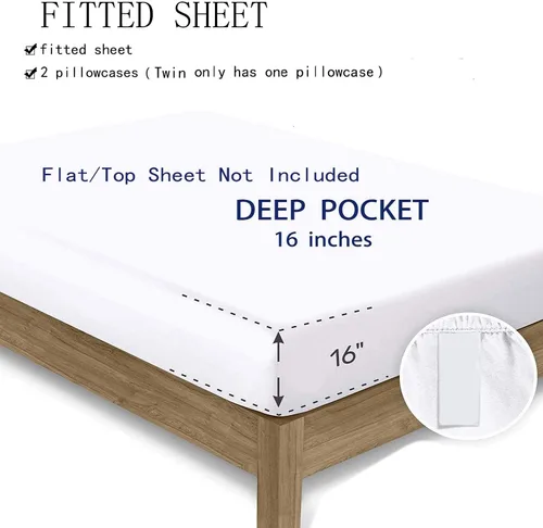 Miniatura 8 de Erosebridal Juego de ropa de cama de lentejuelas con purpurina y estrellas, sábanas de bolsillo profundo arcoíris y galaxia espacial, sábana bajera