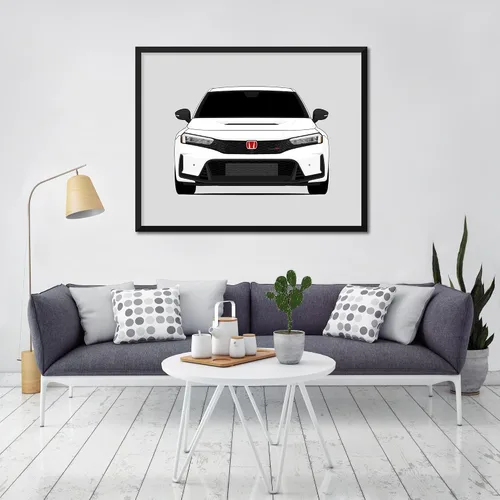 Miniatura 8 de Custom Car Posters Póster hecho a mano compatible con Honda Civic Type R (2023-presente) FL5 impresión de pared – 8 x 10 pulgadas impresión satinada