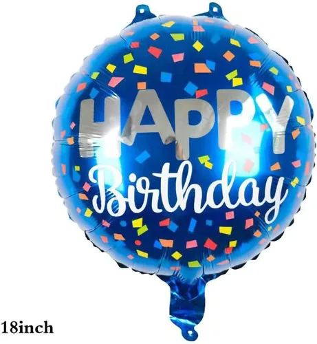 Miniatura 4 de Globos, 12 globos de aluminio para niños de 11 años para decoración de fiesta de cumpleaños de 11 años, globos de confeti, globos de fiesta, Azul 11
