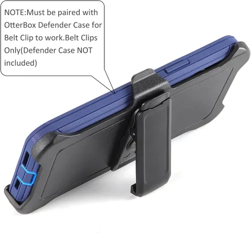 Miniatura 4 de [Paquete de 2] Funda de repuesto para iPhone 13 Mini (5.4 pulgadas) con clip para cinturón compatible con Otterbox Defender Series Case