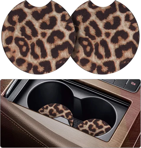 Miniatura 10 de tifanso Portavasos para automóvil, paquete de 2 posavasos para portavasos de automóvil, lindos accesorios de vehículo para mujeres y niñas (orquídea)