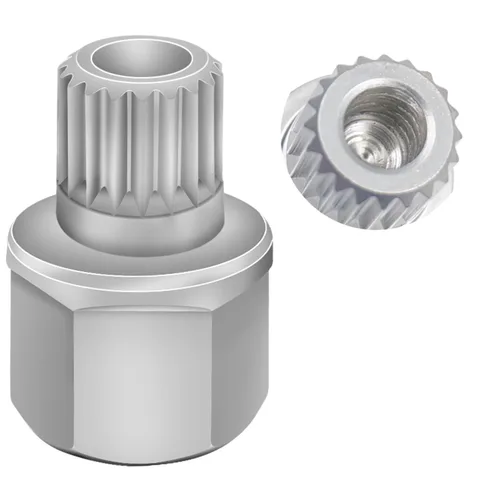 Miniatura 13 de Llave de tuerca de bloqueo de rueda de 11/15PT compatible con BMW, enchufe de tuerca de bloqueo de rueda AdaPTer, herramienta de extracción