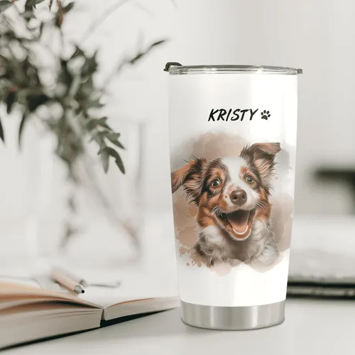Miniatura 5 de Vaso personalizado con diseño de perro y mamá, vaso con foto impresa de perros, regalos para amantes de los perros, regalos para amantes