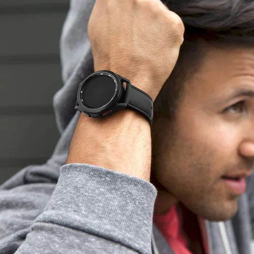 Miniatura 5 de Vancle - Correa de reloj de cuero de liberación rápida de 20 mm y 22 mm, correas de reloj de cuero de grano superior para hombres y mujeres