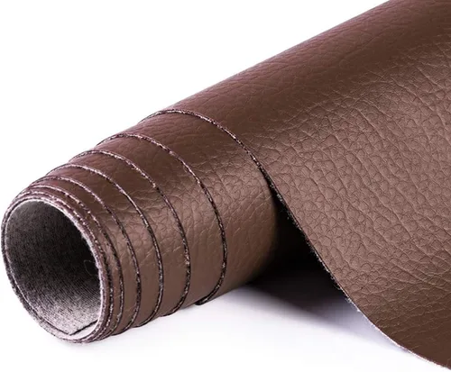 Miniatura 18 de ANMINY Tela de cuero sintético de vinilo de 54" de ancho para tapicería por yarda de 0.7MM de espesor, cuero PU suave para exteriores