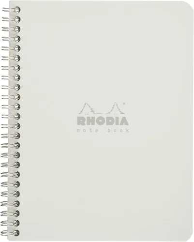 Miniatura 8 de Rhodia 193468C - Cuaderno en espiral (encuadernación completa), color naranja, A5+, rayado, 160 páginas desmontables, papel Clairefontaine de 80
