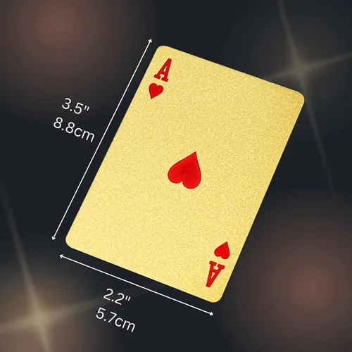 Miniatura 8 de Magic Kiss Cartas de póquer de papel de aluminio impermeables, baraja de naipes de plástico para regalo (3 barajas (oro + oro rosa + negro))