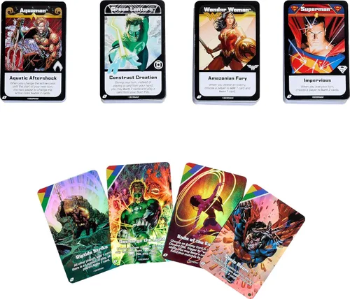 Miniatura 6 de Mattel Games UNO Ultimate DC - Juego de cartas para niños, fanáticos, adultos y noche familiar con 4 barajas de personajes, 4 cartas coleccionables
