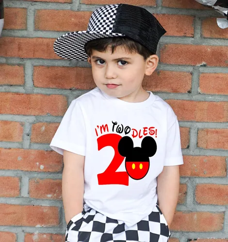 Miniatura 4 de I'm Twodles Second Birthday Shirt TWOdles Mickey Second Birthday Shirt oh Twodles Mickey Birthday Outfit Mouse Mickey 3rd 2nd Birthday Shirt I'm