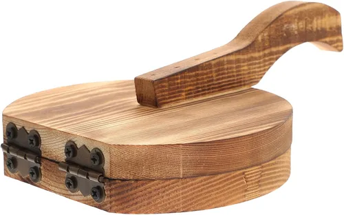 Herramienta de prensa de bola de masa de madera para hacer envoltorios de albóndigas, ideal para ravioles Pierogi, Wonton y tortillas, construcción