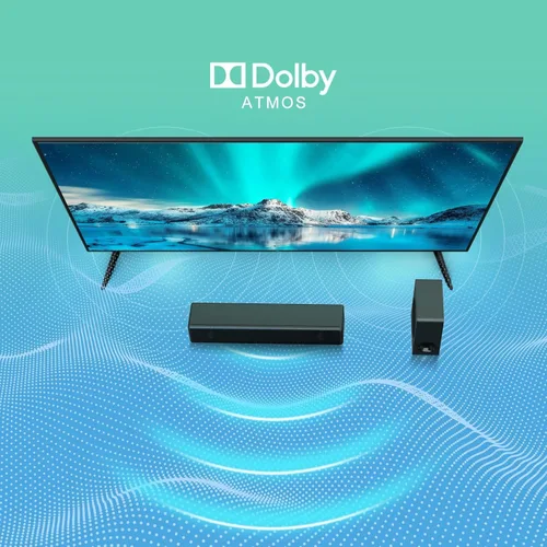 Miniatura 9 de GEOYEAO Barra de sonido con subwoofer, barra de sonido de 200 W y 2.1 canales con sistema de sonido envolvente Dolby Atmos para Smart TV/Proyector/PC