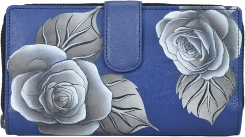 Miniatura 8 de Anna by Anuschka Women's Hand Painted Genuine Leather Two Fold Wallet