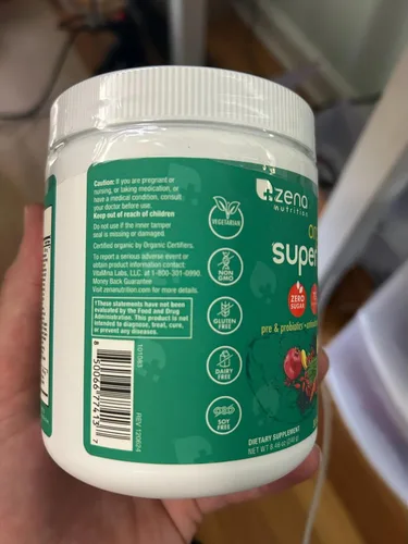Miniatura 9 de Zena Nutrition Polvo de Súper Verdes Orgánico, Más de 70 Superalimentos, 0 Azúcar, 3G de Fibra, Espirulina, Chlorella, Hongos
