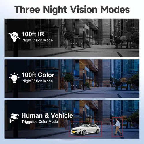 Miniatura 3 de Anpviz Cámara IP PoE de 12MP para exteriores, cámara IP de seguridad de torreta gran angular de 110° para vigilancia del hogar, visión nocturna a
