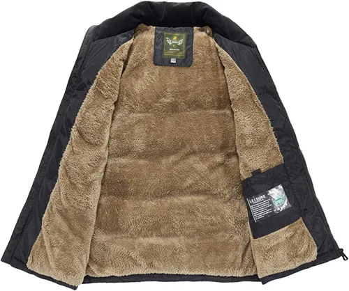 Miniatura 3 de Vcansion Men's Outdoor Casual Stand Collar Padded Vest Coat