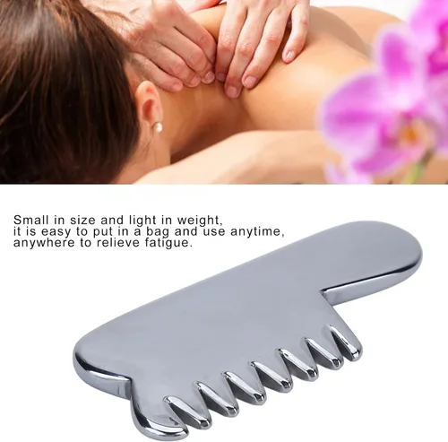Miniatura 9 de Peine de Terahercios, Gua Sha Terahertz Peine, Masaje Peine Terahercios, Peine de Piedra Terahercios para SPA Acupuntura, Peine de peluquería