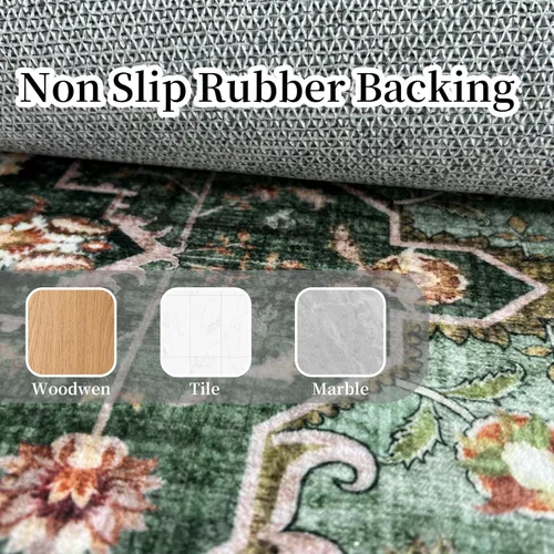 Miniatura 6 de Alfombra de Pasillo Lavable 3x10: Corredores Largos Antideslizantes para Pasillo - Alfombra Ultradelgada para Piso Interior para Cocina Entrada