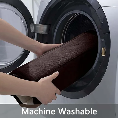 Miniatura 5 de Buganda Tapete de baño de espuma viscoelástica, 70 x 24 pulgadas, ultra suave y antideslizante, absorbente de agua y lavable a máquina, tapete