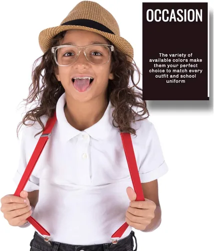Miniatura 7 de trilece Suspenders for Boys,Kids,Toddler,Girls,Infants and Baby - Adjustable Y Back Child Suspenders Strong Clips